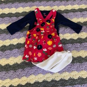 3/$12✨Baby Girl 6 month Fall Floral Dress✨